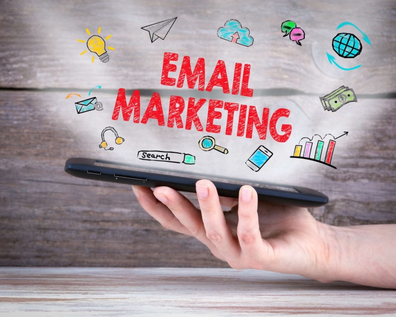 Graphic of a marketing email