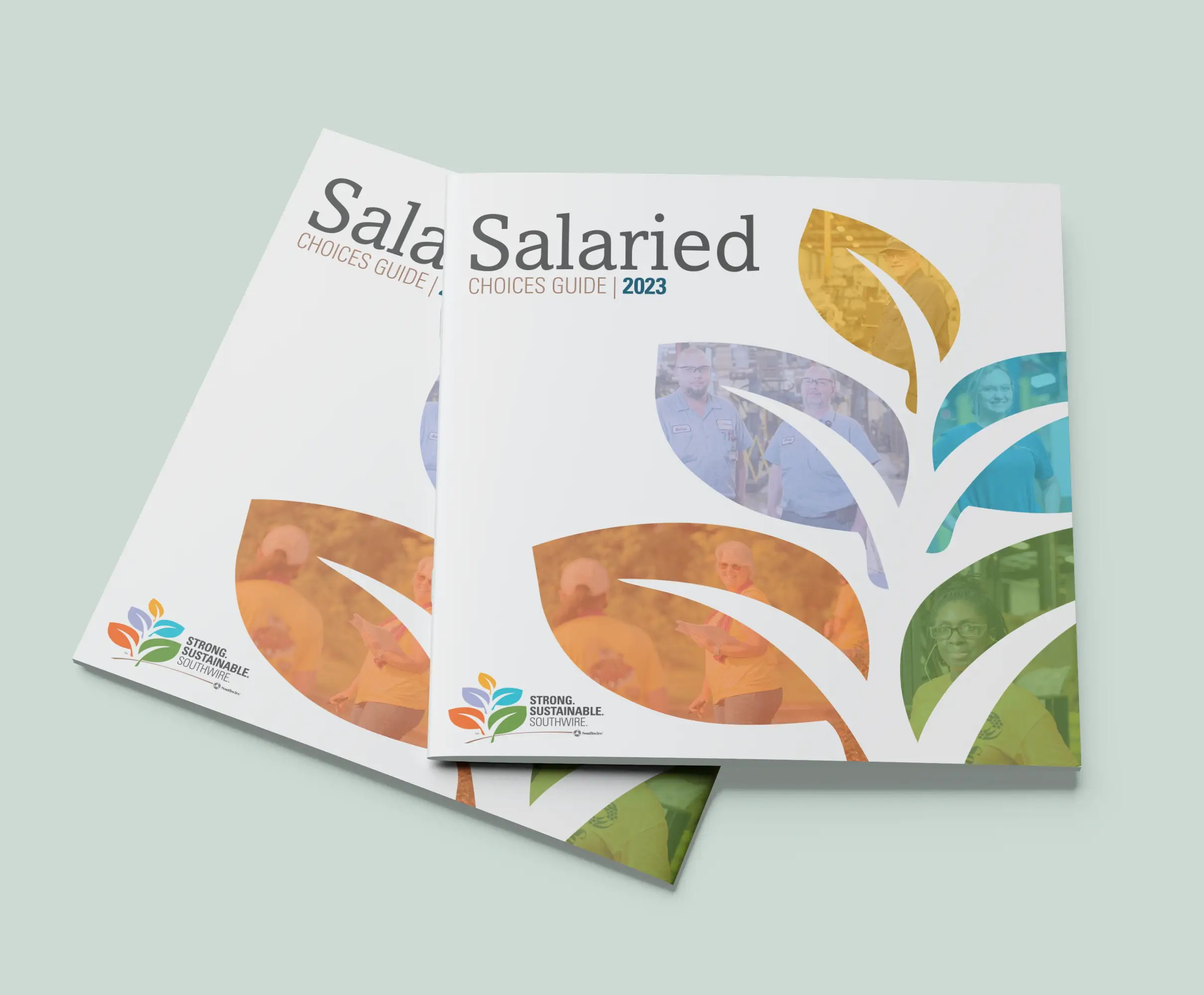 Stack of southwire salary guides explaining healthcare benefits