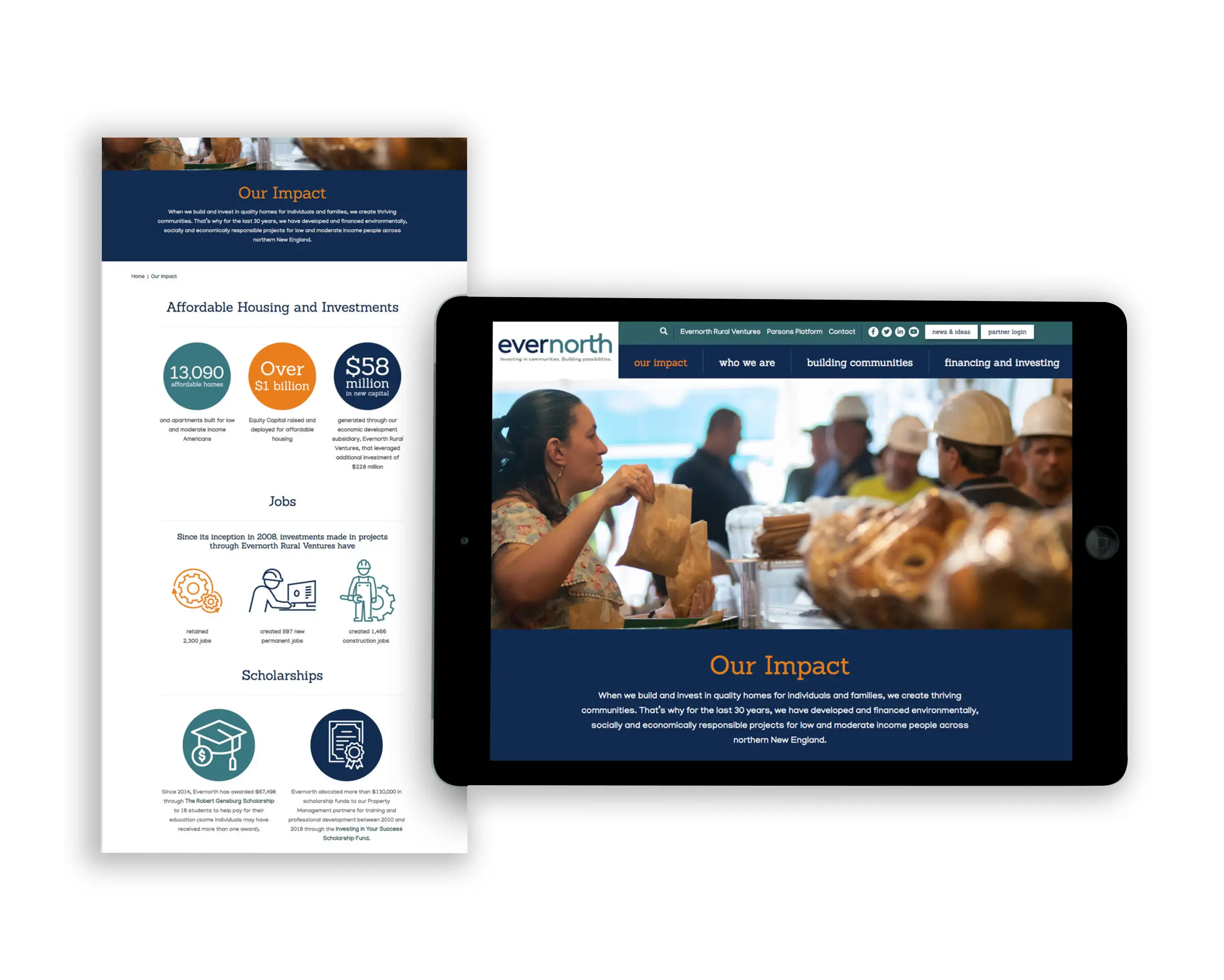 Image of Evernorth website