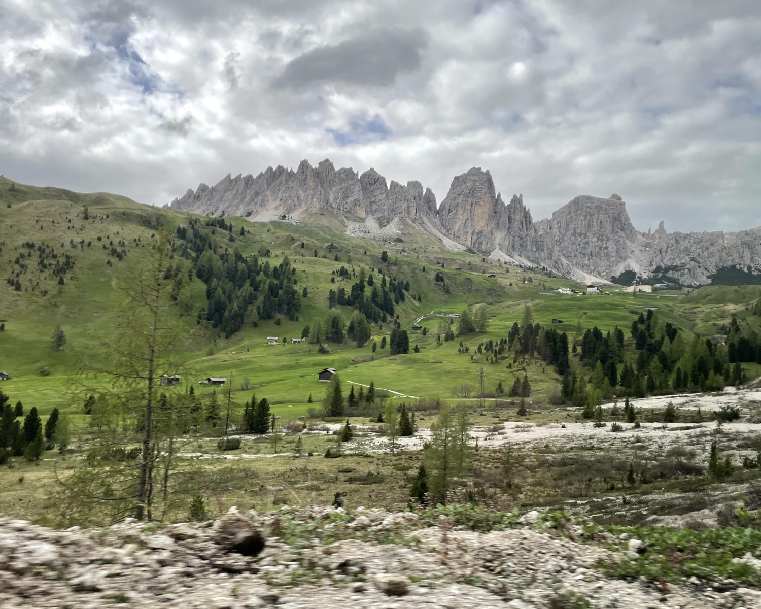 The Dolomite mountains in the Italian alps.
